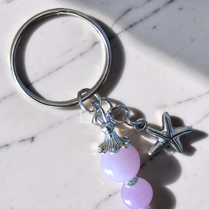 Handcrafted Beaded Dolphin Bag Charm & Keychain
