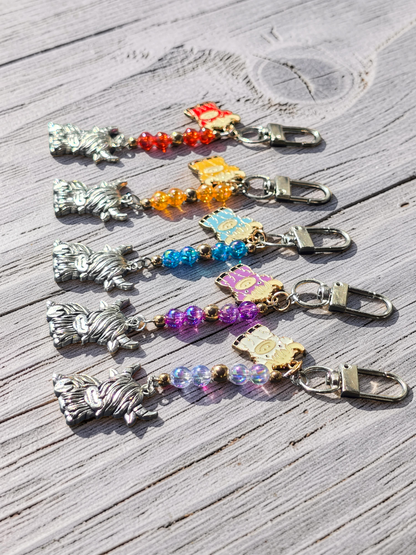 Handcrafted Highland Cow Bag Charm & Keychain