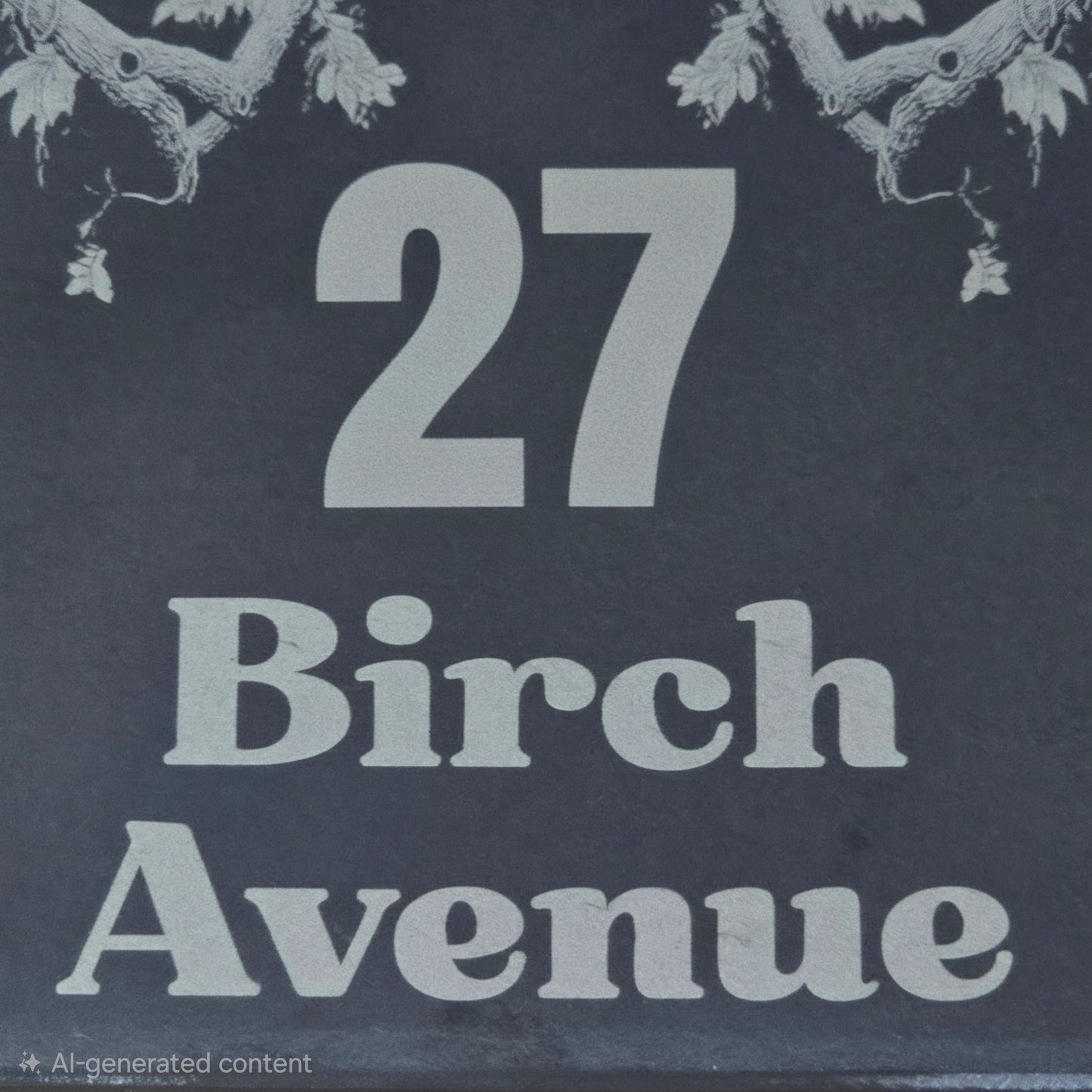 Sloth House Address Sign - Personalised Slate Address Sign