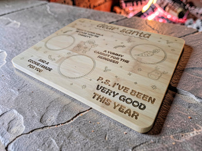 Bamboo Christmas Santa Treat Board