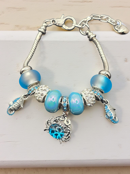 Snake Chain Charm Bracelets for Women and Girls - Unique Charm Bracelets with Various Designs