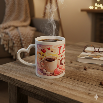 I Love You More Than Coffee (Almost!) Heart-Handle Mug