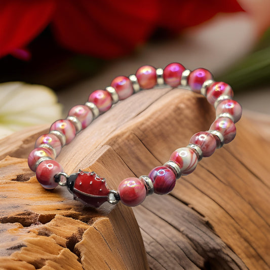 Ladybird elastic bracelet - Kids / adults ladybird theme bracelet
