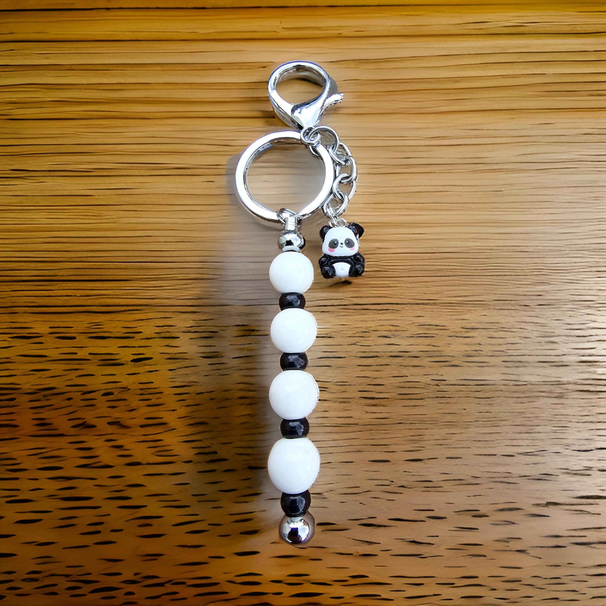Panda charm bag accessory, Panda Zipper / Pull Charm / Keyring