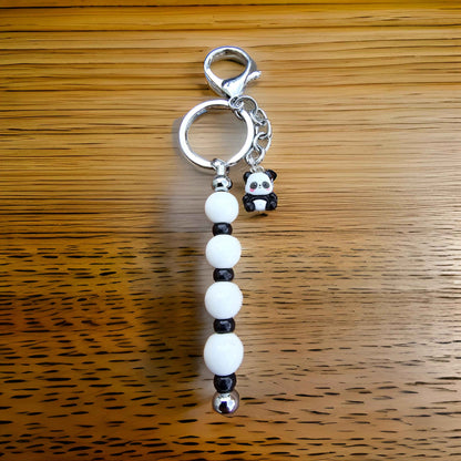 Panda charm bag accessory, Panda Zipper / Pull Charm / Keyring