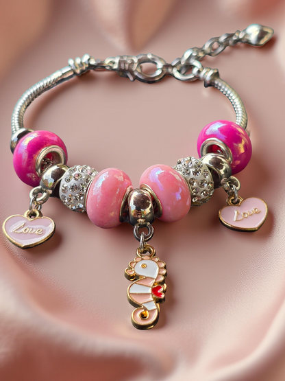 Snake Chain Charm Bracelets for Women and Girls - Unique Charm Bracelets with Various Designs