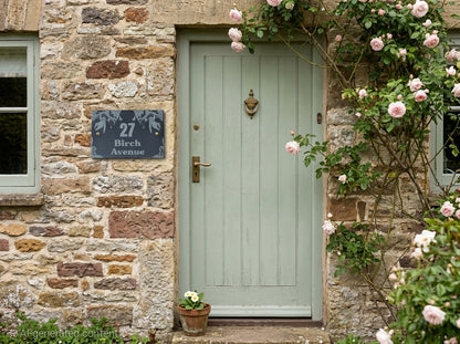 Sloth House Address Sign - Personalised Slate Address Sign