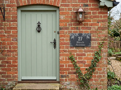 Sloth House Address Sign - Personalised Slate Address Sign