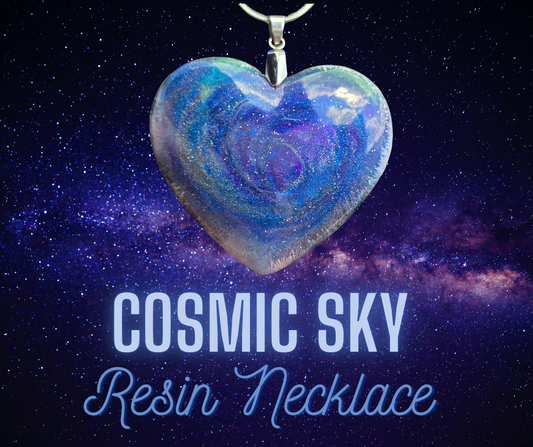 Cosmic Sky Resin Necklace