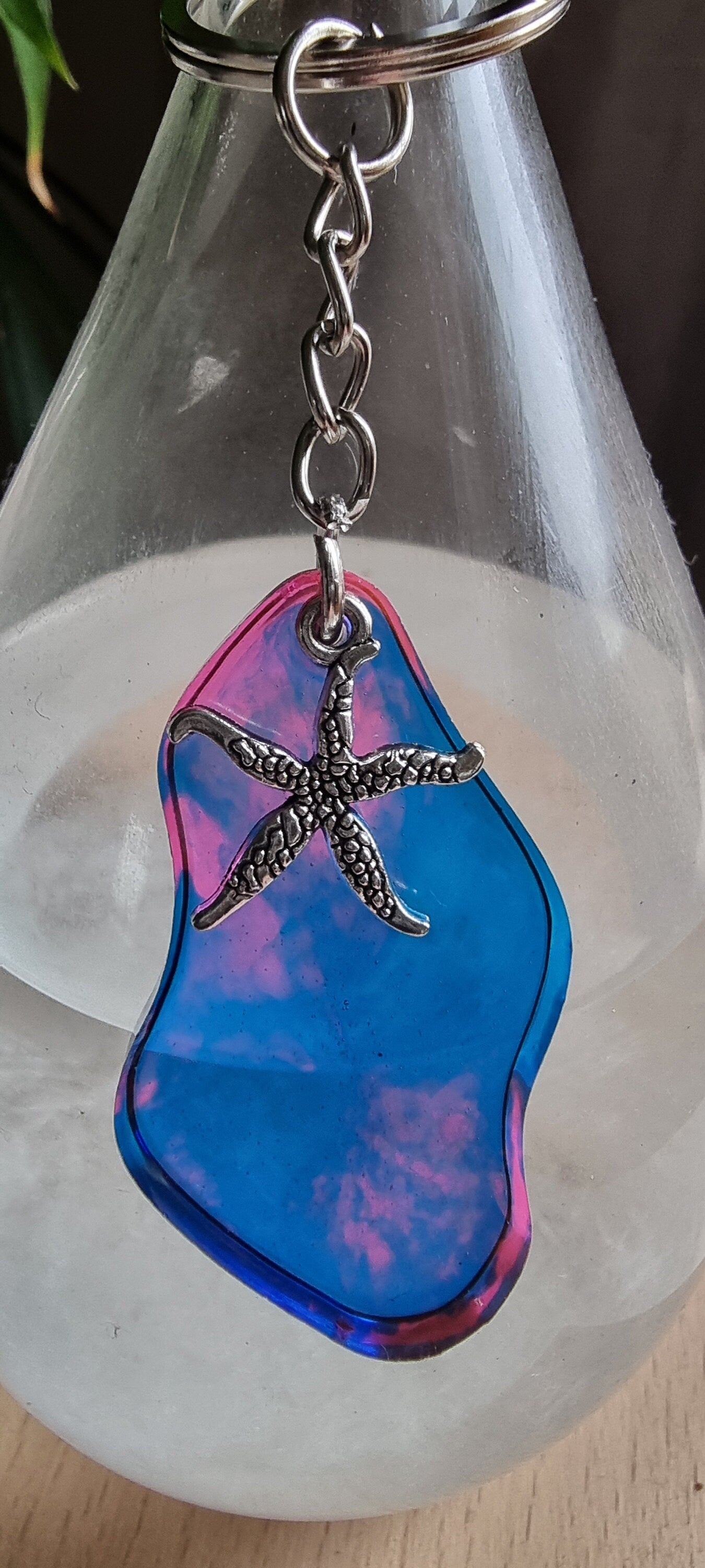 Starfish Resin Keyring / Bag / Zipper Charm