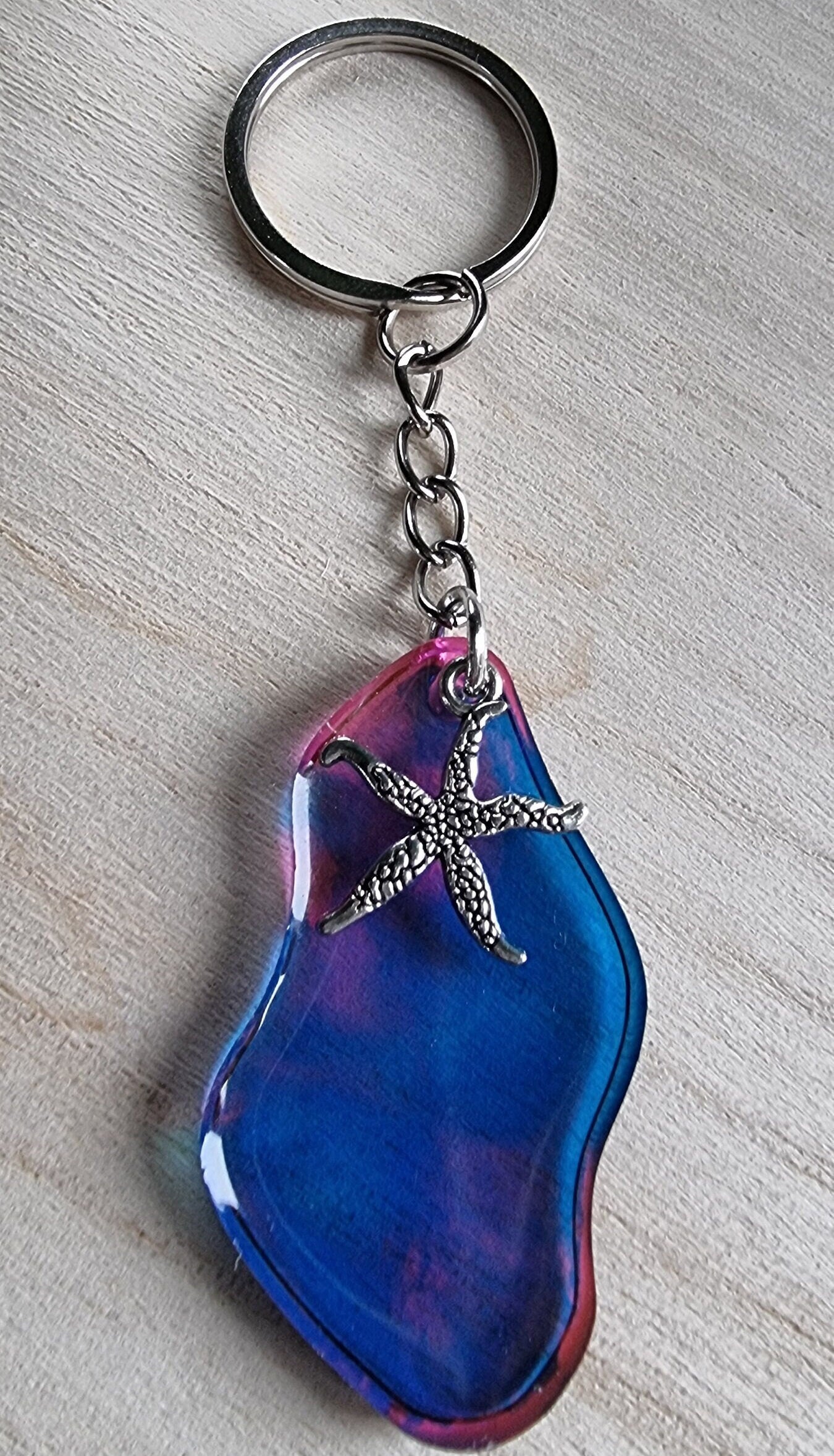Starfish Resin Keyring / Bag / Zipper Charm