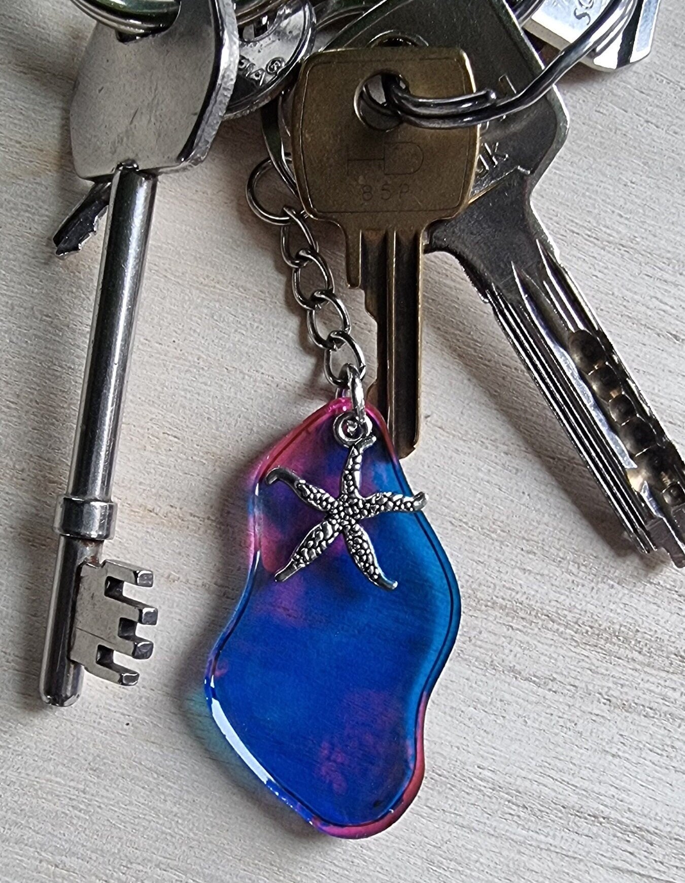 Starfish Resin Keyring / Bag / Zipper Charm