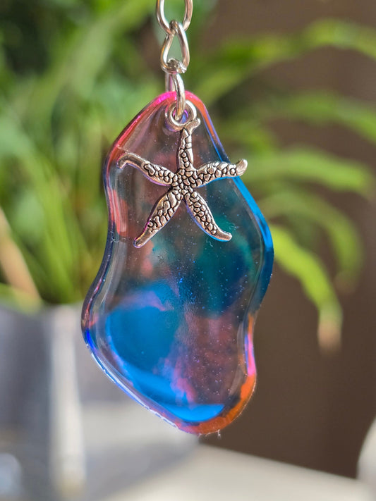 Starfish Resin Keyring / Bag / Zipper Charm