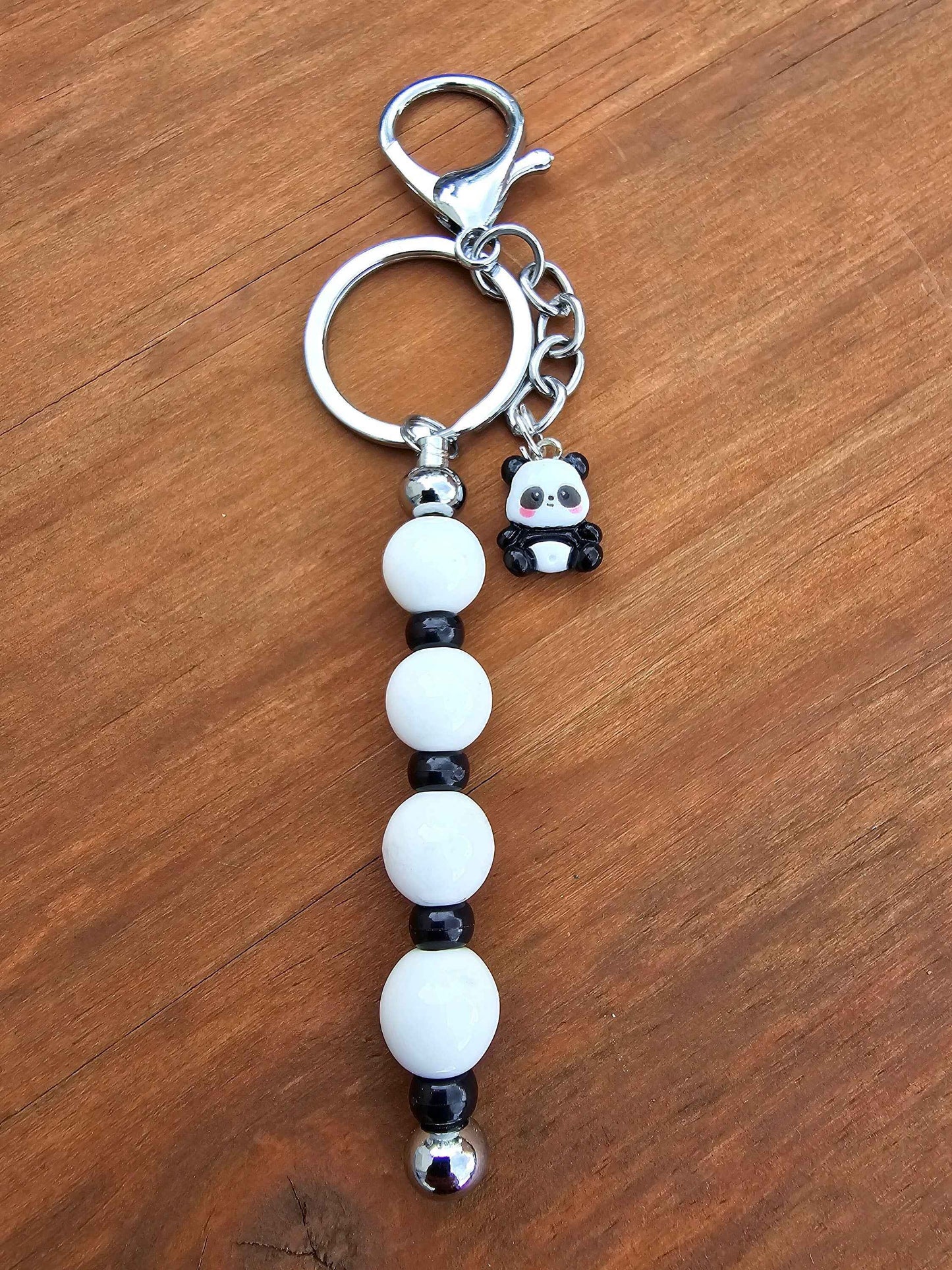 Panda charm bag accessory, Panda Zipper / Pull Charm / Keyring