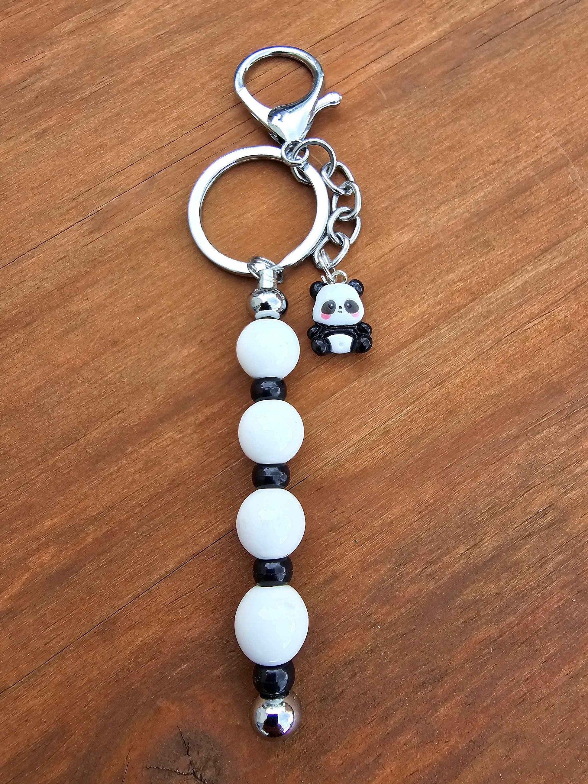 Panda charm bag accessory, Panda Zipper / Pull Charm / Keyring