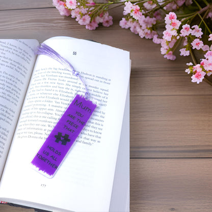 Mothers day bookmark - Acrylic bookmark with permanent vinyl design