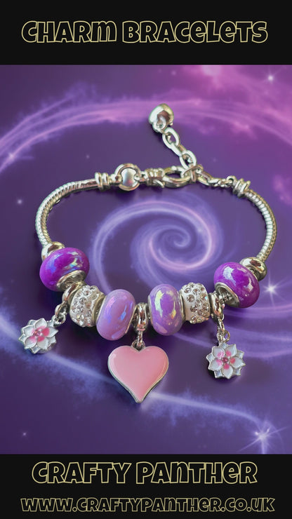 Snake Chain Charm Bracelets for Women and Girls - Unique Charm Bracelets with Various Designs
