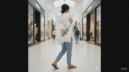 Colour Splash Parrot Canvas Tote Bag