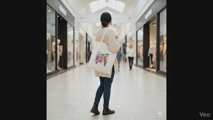 Colour Splash Sea Turtle Canvas Tote Bag