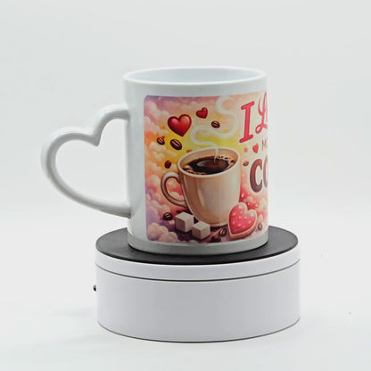 I Love You More Than Coffee (Almost!) Heart-Handle Mug