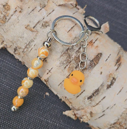 Beaded Vertical Bag Charm / Keyring / Zipper Pull Charm - Various Designs Available